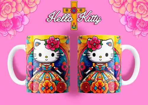 vectores plantilas HELLO KITTY,HALLOWEEN,DÍA DE MUERTOS,FESTEJO,